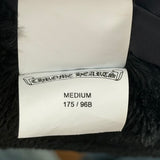 Chrome Hearts Faux Fur Lined Triple Cross Patch Jacket
