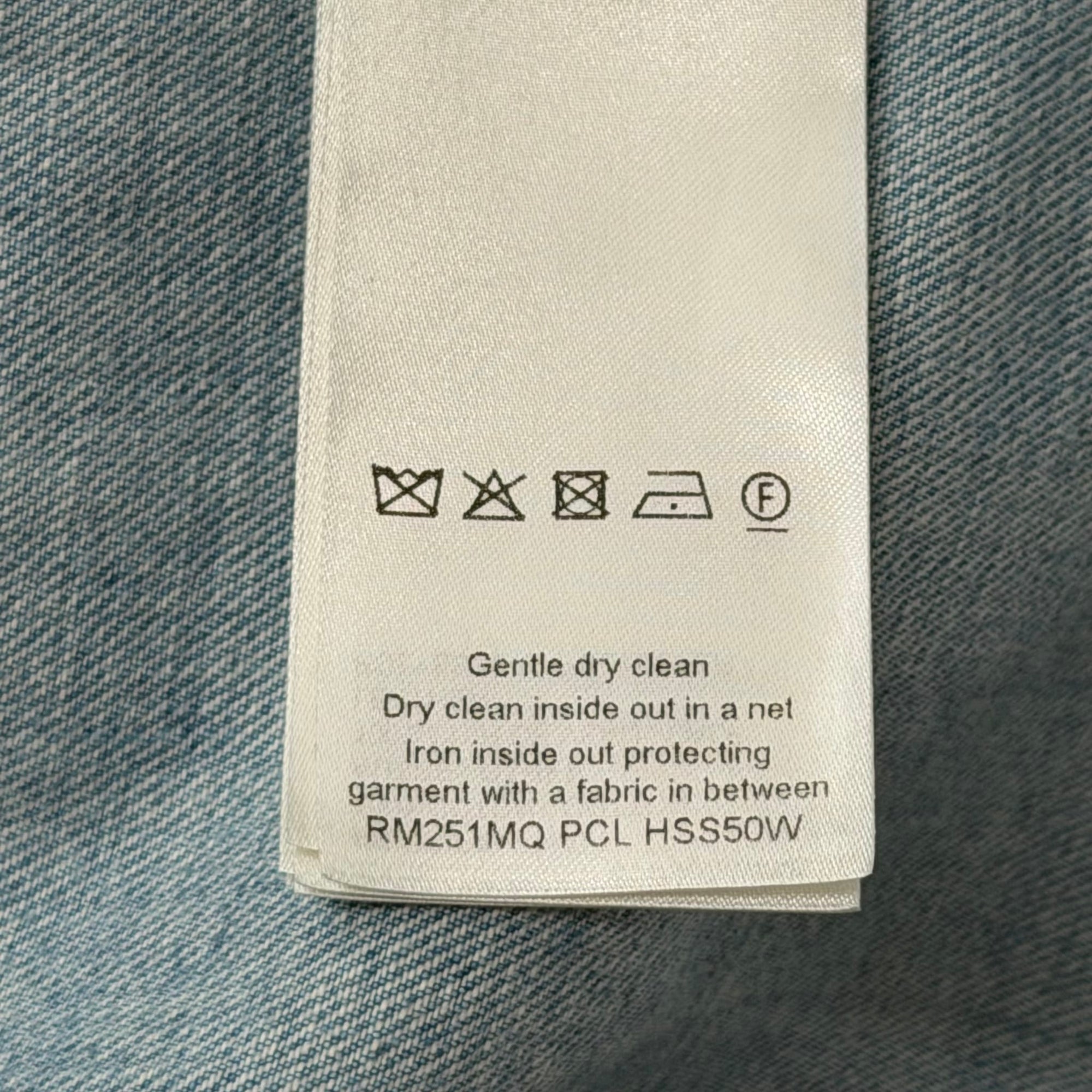 Louis Vuitton Short Sleeved Denim Shirt Blue