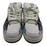 Louis Vuitton Black & Blue Logo Trainers