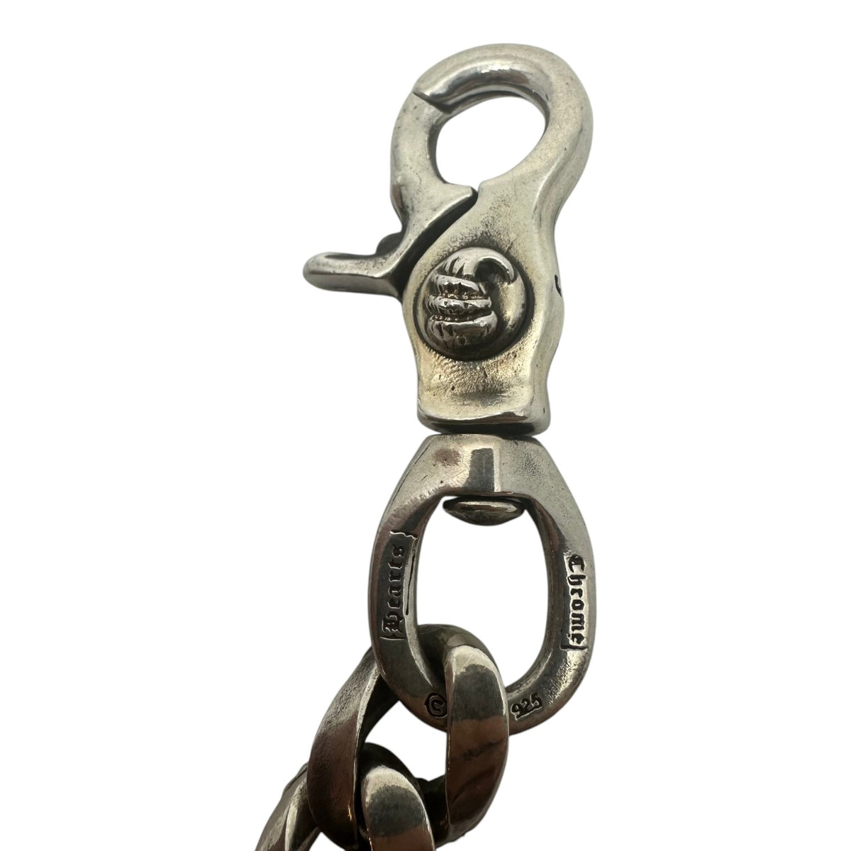 Chrome Hearts Silver Claw Cuban Wallet Chain 20"