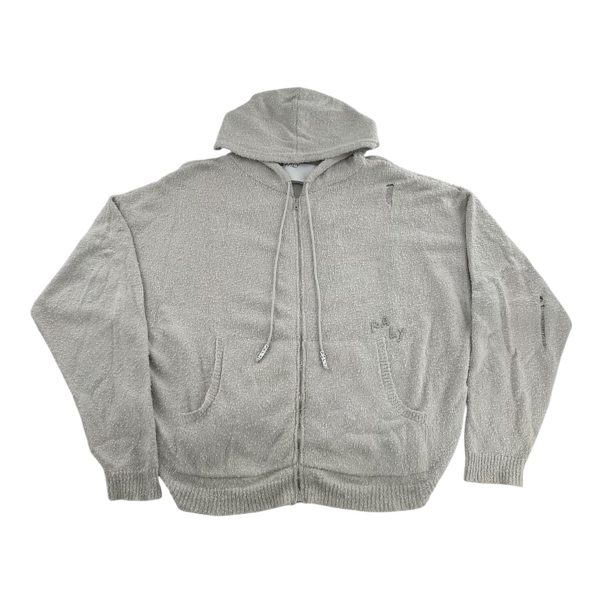 Paly Casentino Knitted Hoodie Light Grey