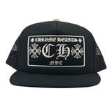 Chrome Hearts CH New York City Trucker Hat Black/Black