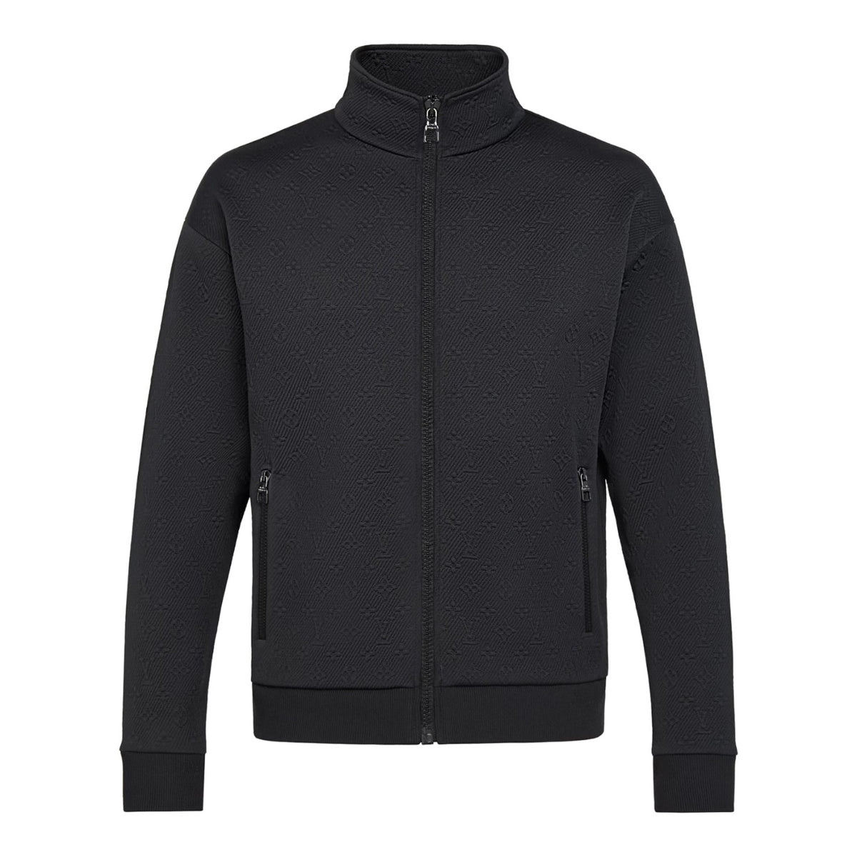 Louis Vuitton Jacquard Monogram Track Jacket Black
