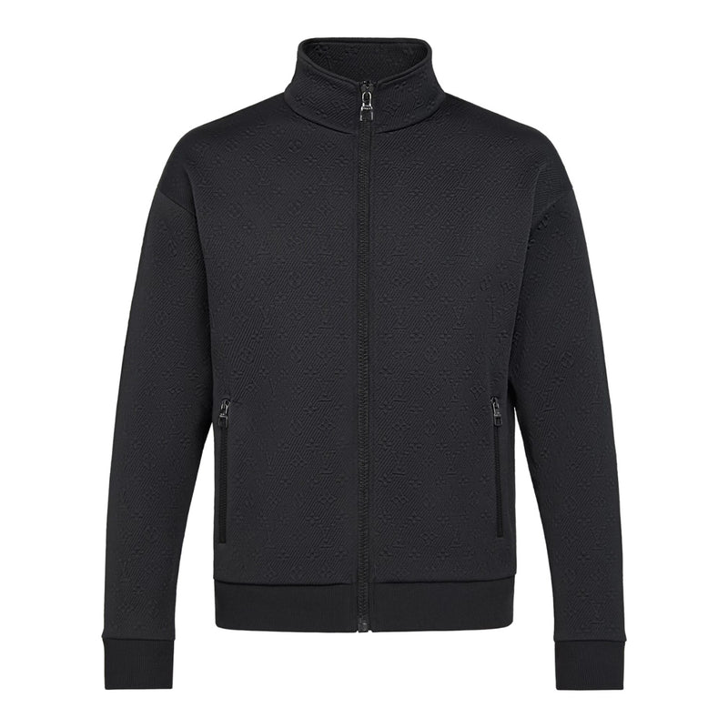 Louis Vuitton Jacquard Monogram Track Jacket Black
