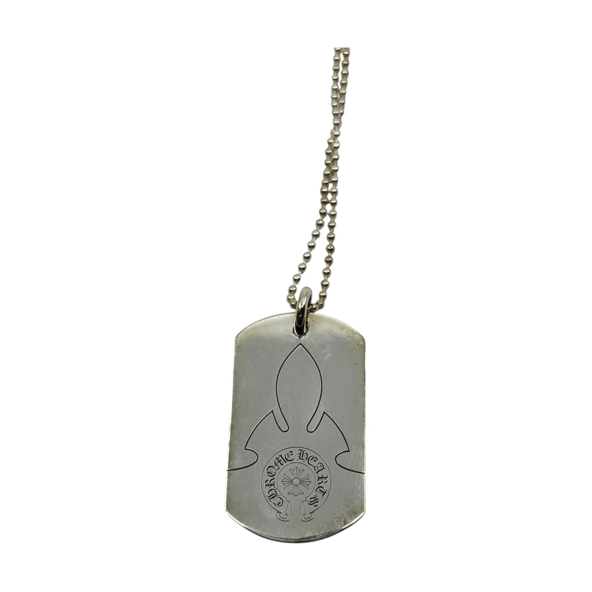 Chrome Hearts One World One Piece Dog Tag Chain