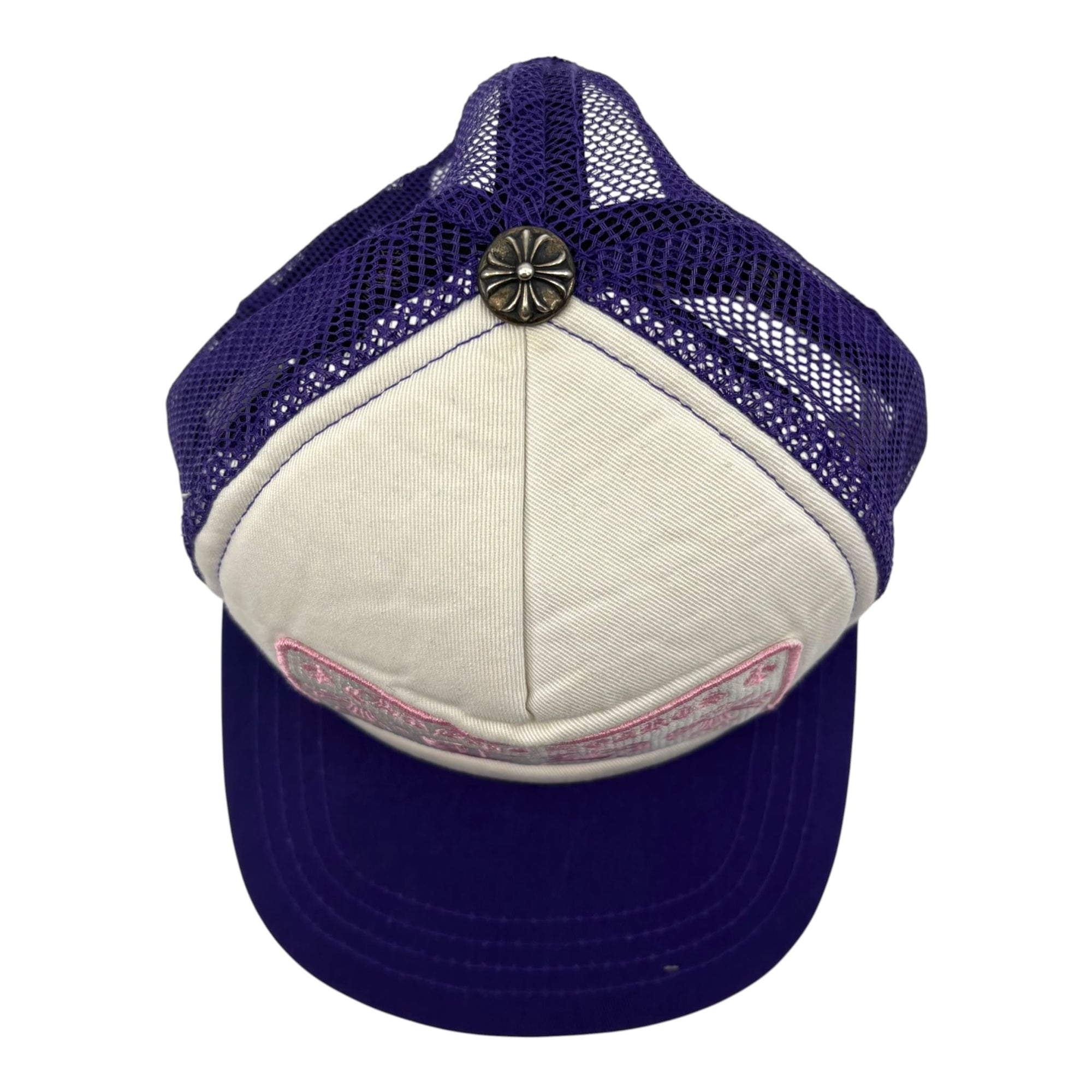 Chrome Hearts CH Hollywood Trucker Hat Purple/White/Pink