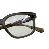 Chrome Hearts Cox Ucker Glasses Matte Grey With Gold Accents