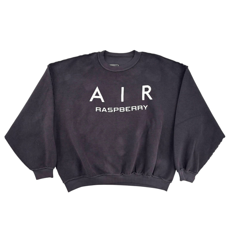 Rasberry Air Rasberry Inside Out Crewneck Washed Black
