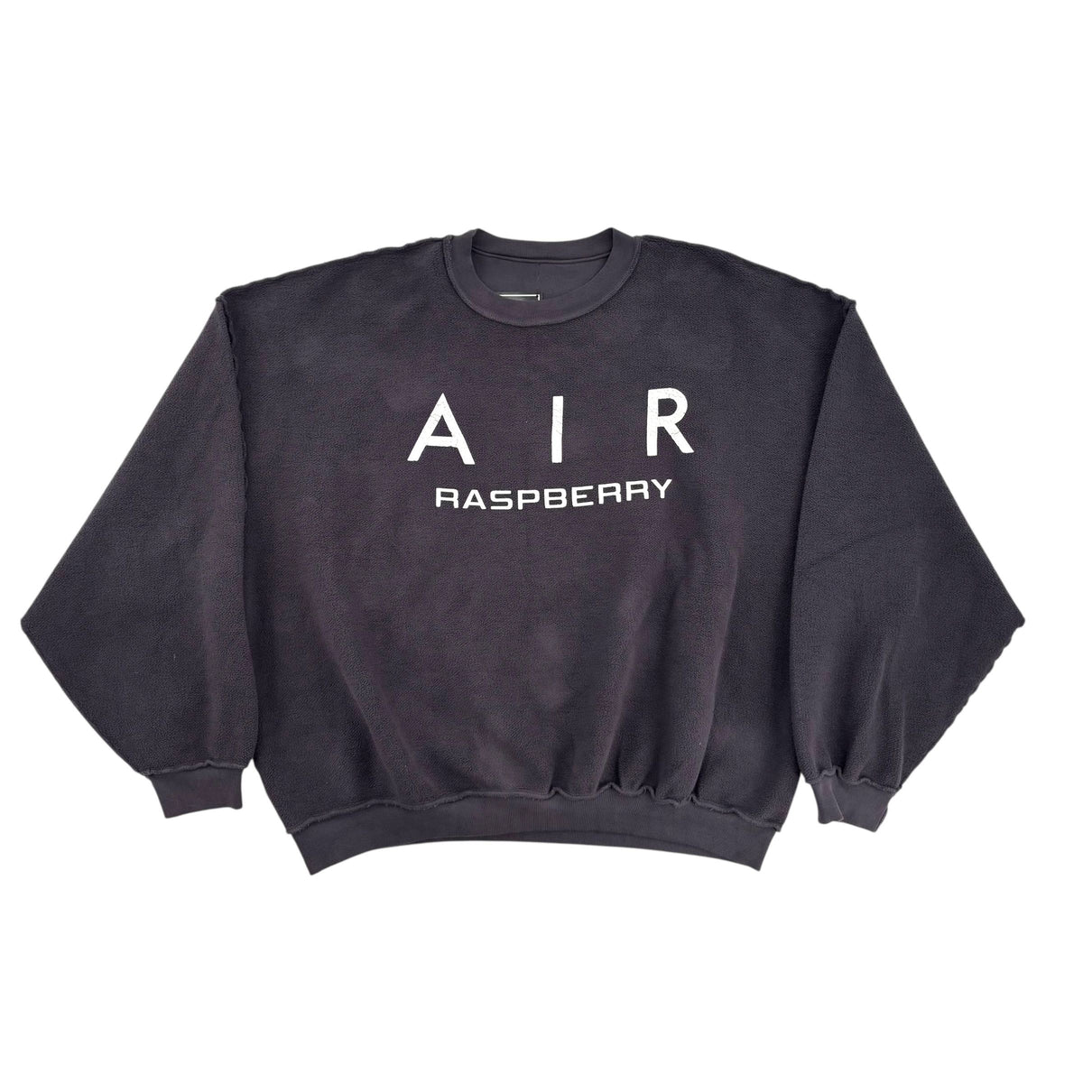 Rasberry Air Rasberry Inside Out Crewneck Washed Black