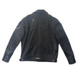 Chrome Hearts Floral Cross Patch Western Leather Jacket Black