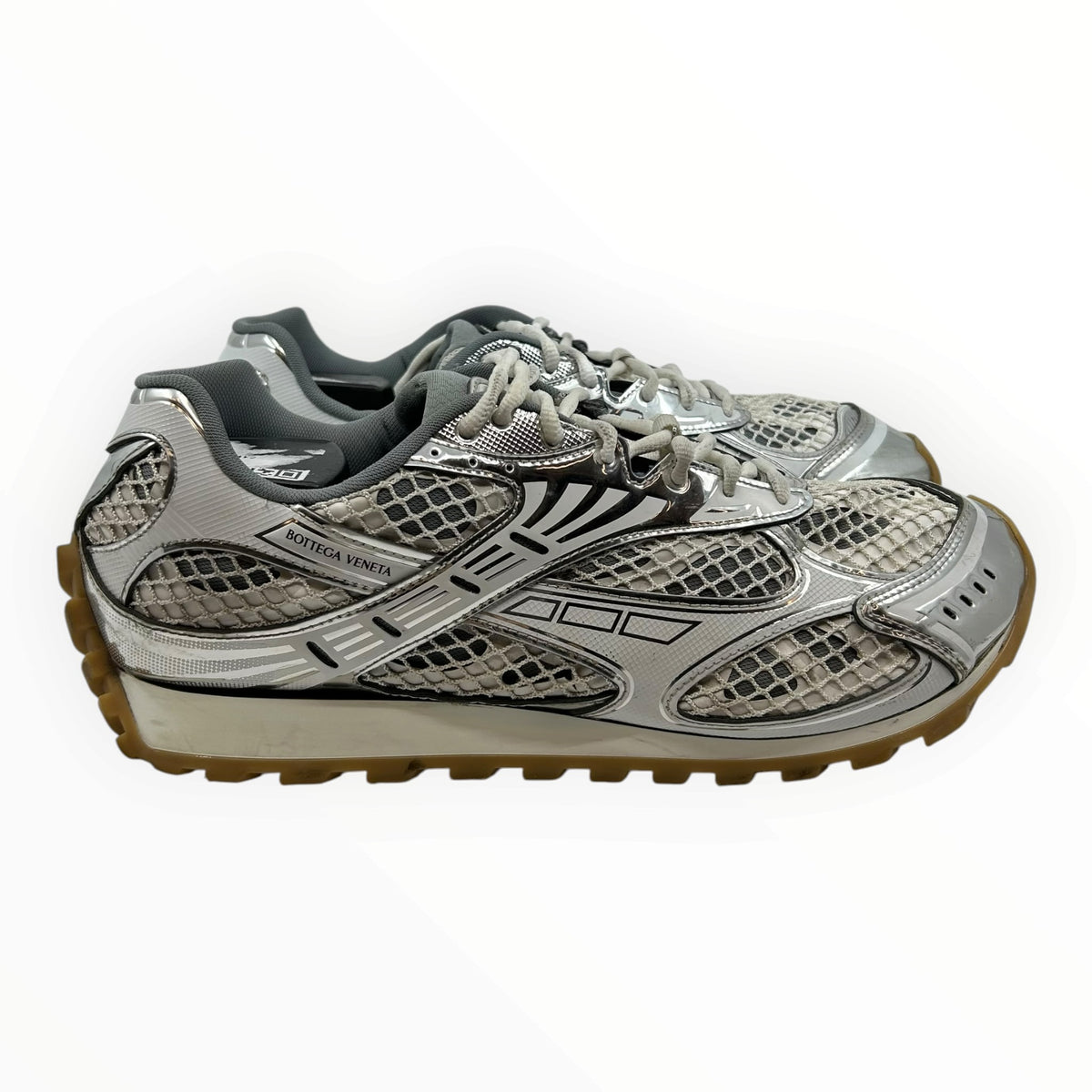 Bottega Veneta Orbit Sneaker Silver White