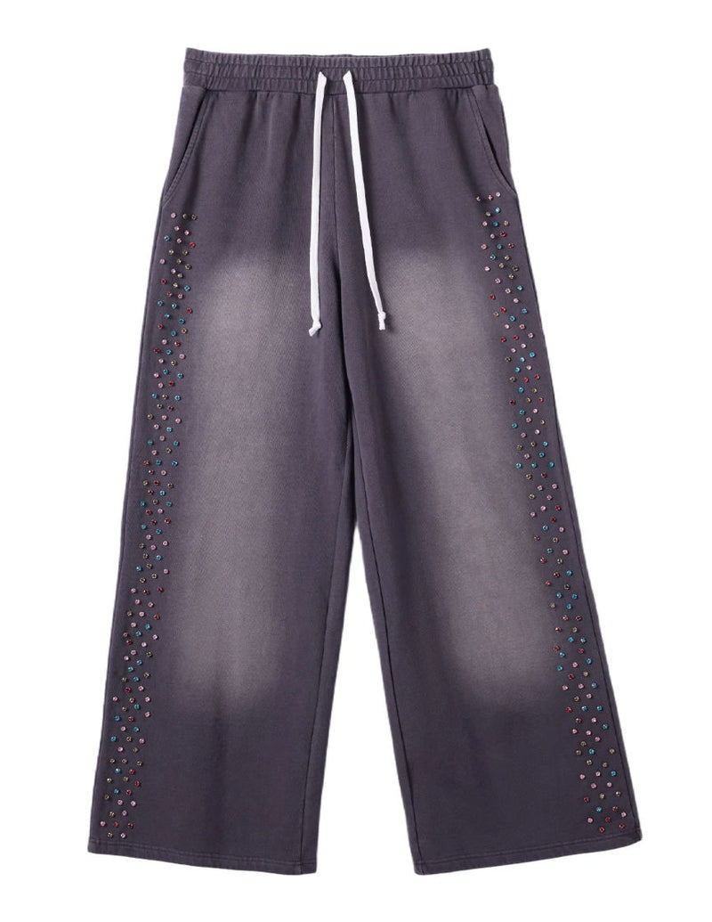 Cactus Valley Crystal Cactus Sweats Vintage Black