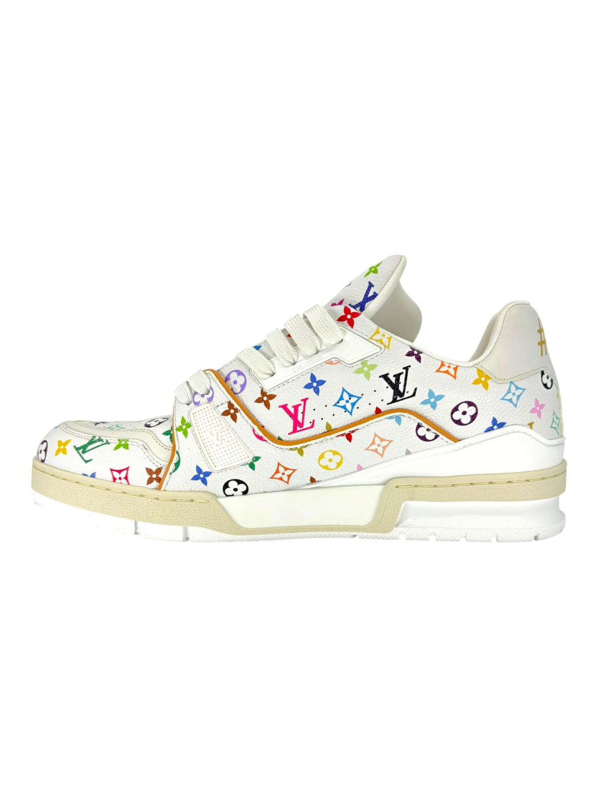 Louis Vuitton LV Trainer Takashi Murakami White