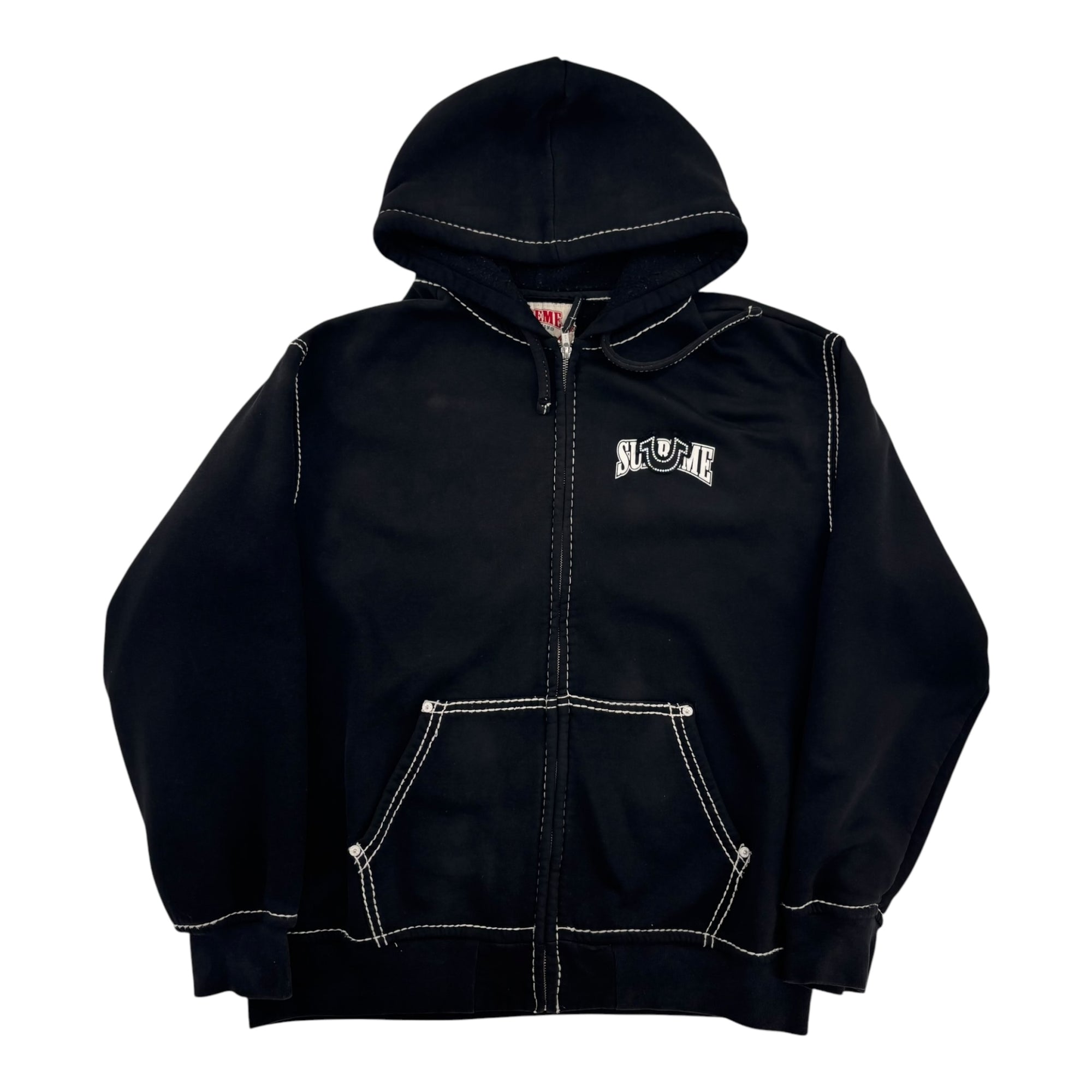 Supreme True Religion Zip Up Hooded Sweatshirt (FW25) Black