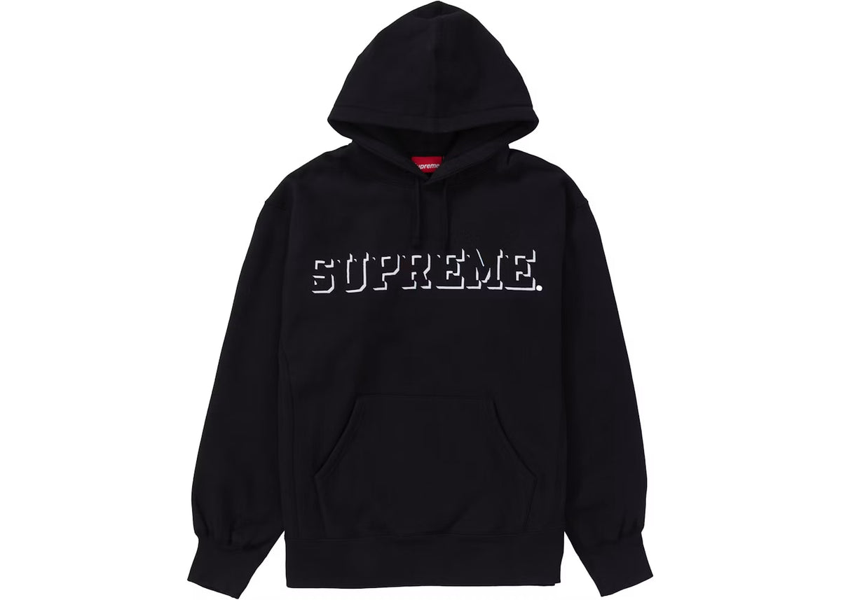 Supreme Drop Shadow Hooded Sweatshirt Black