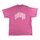 Balenciaga No Logo Printed Large Fit T-Shirt Pink