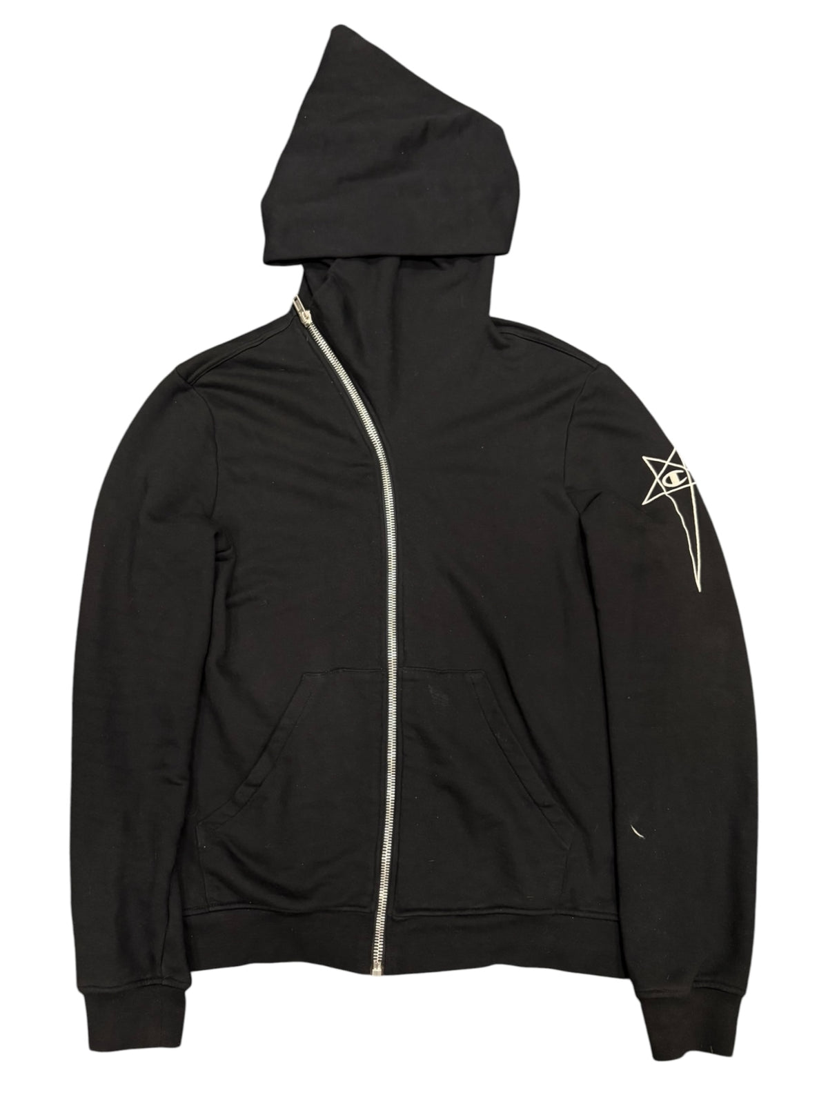 Rick Owens Champion Mountain Hoodie Black