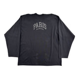 Balenciaga Men's Oversized Cities Paris Long Sleeve T-Shirt