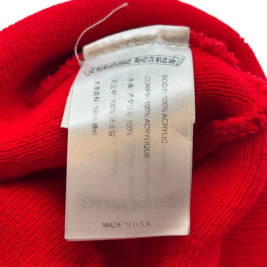 Chrome Hearts Logo Beanie Red