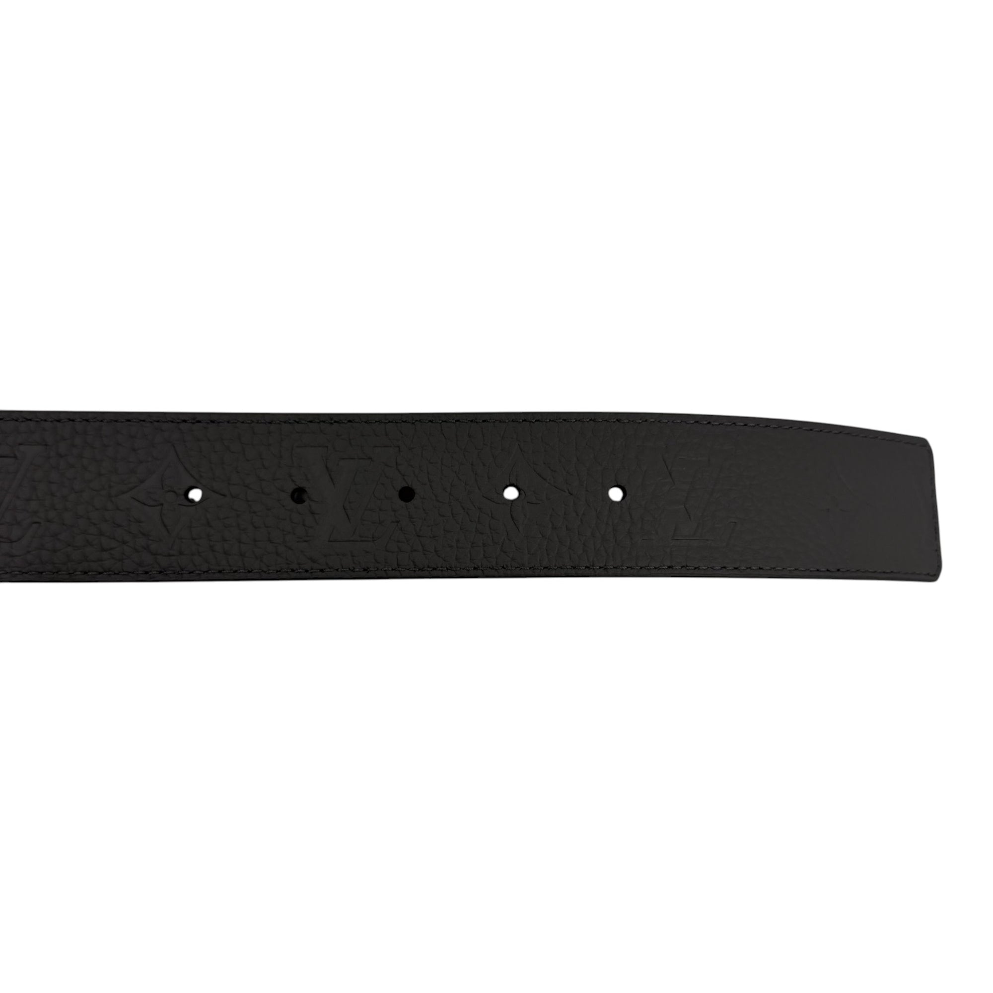 Louis Vuitton Embossed Belt Grey