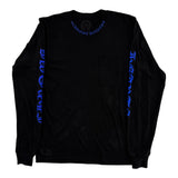 Chrome Hearts 1988 Neck Logo Long Sleeve T-shirt Black/Blue