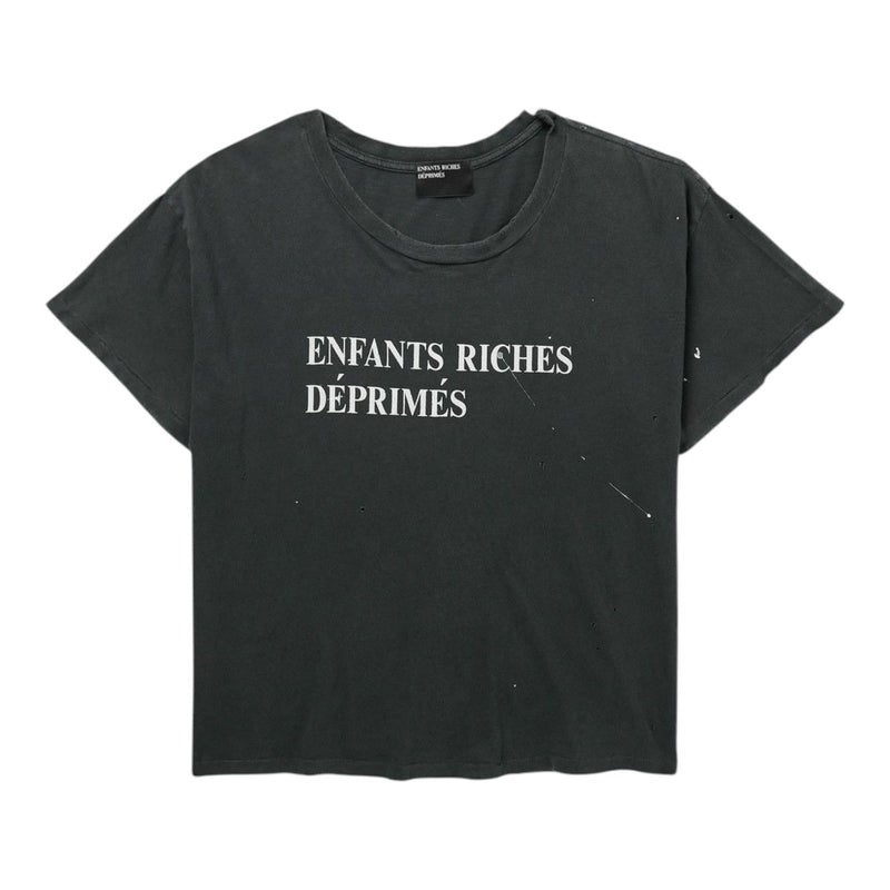 ERD Classic Logo Distressed Tee Grey