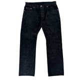 Chrome Hearts Star Patch Raw Denim Jeans Black