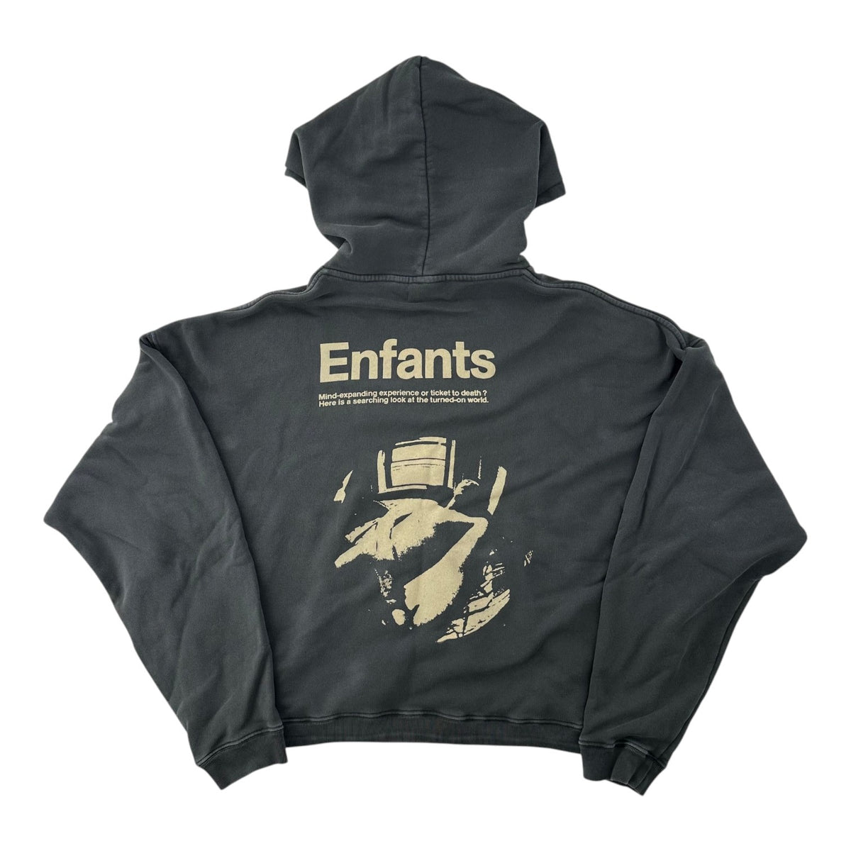 ERD Drugs Hoodie Washed Black