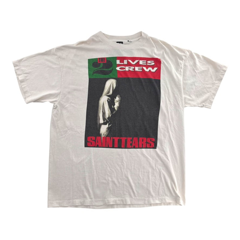 Saint Tears 2 Lives Crew Shirt White