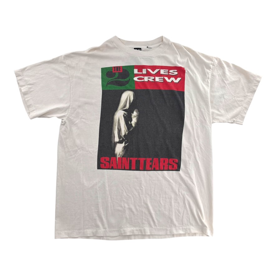 Saint Tears 2 Lives Crew Shirt White