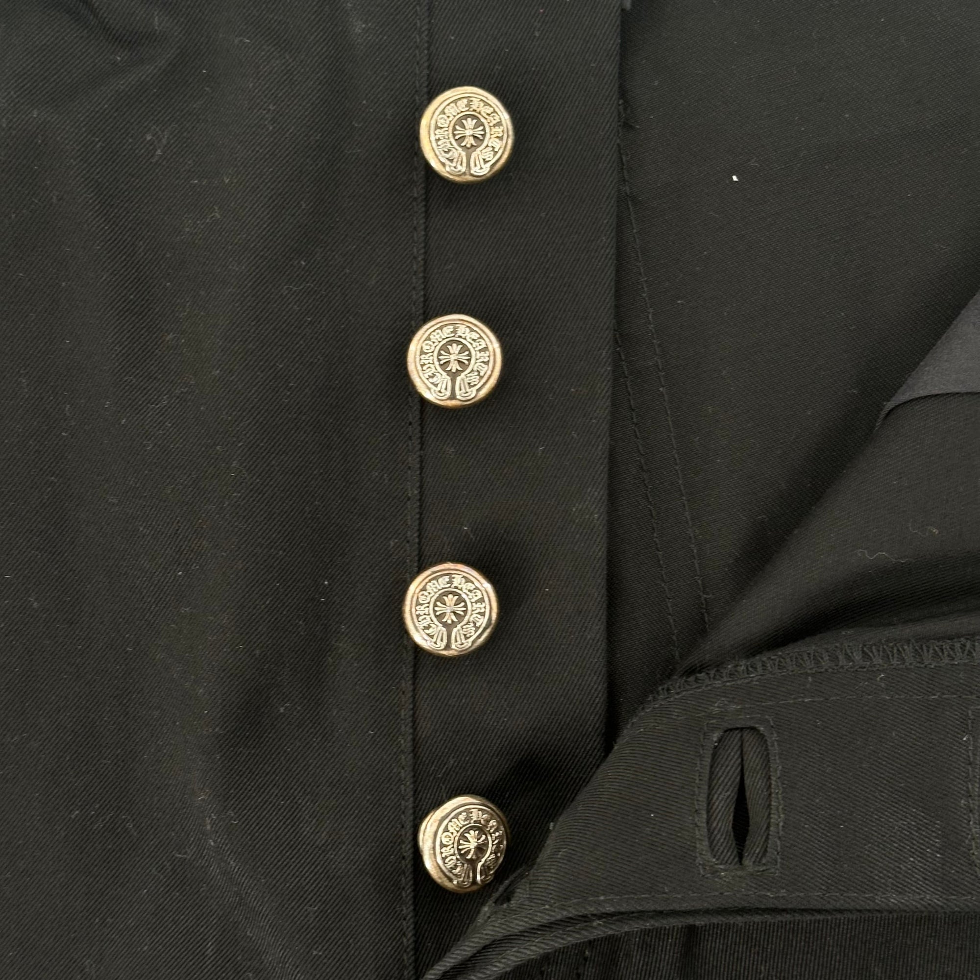 Chrome Hearts Double Knee Carpenter Shorts Black