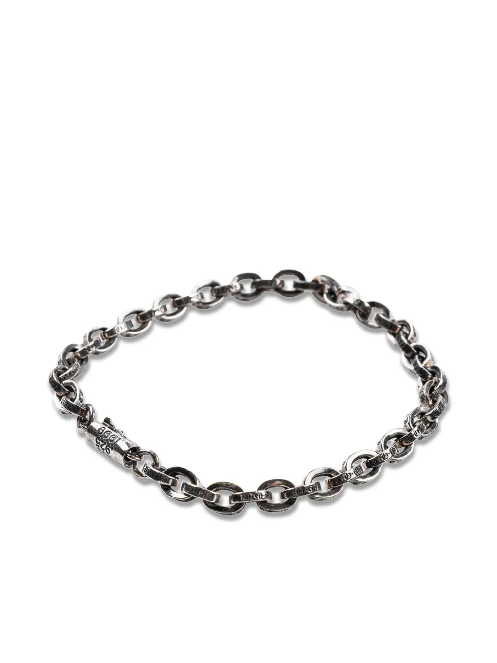 Chrome Hearts Paper Chain Silver Bracelet 7.5"