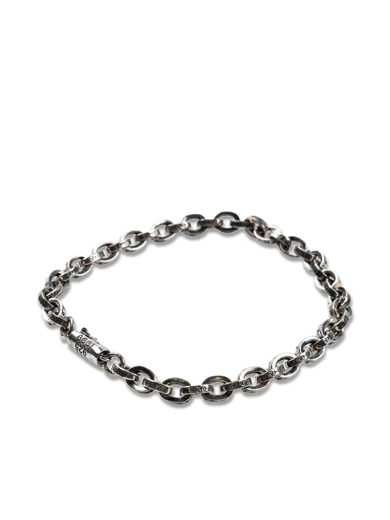 Chrome Hearts Paper Chain Silver Bracelet 7.5"