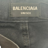 Balenciaga Waxed Denim Black