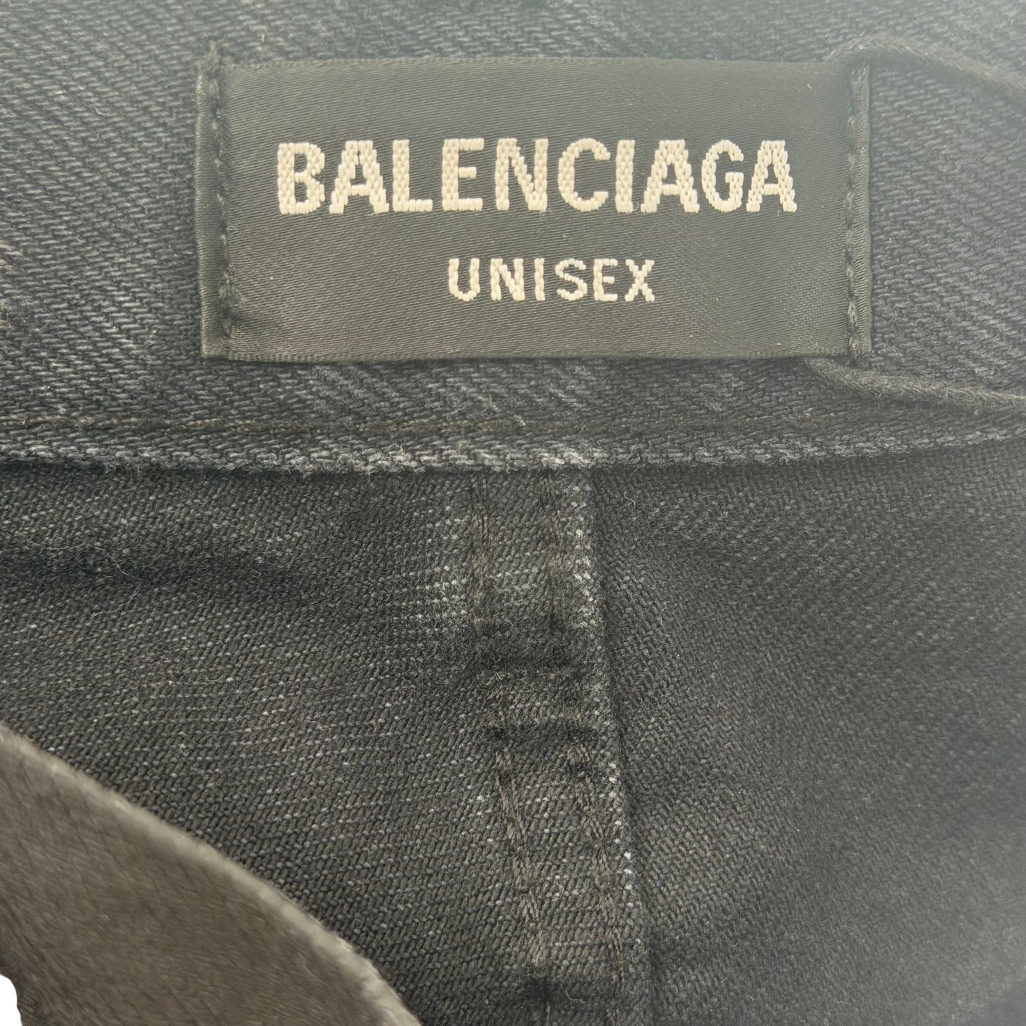 Balenciaga Waxed Denim Black