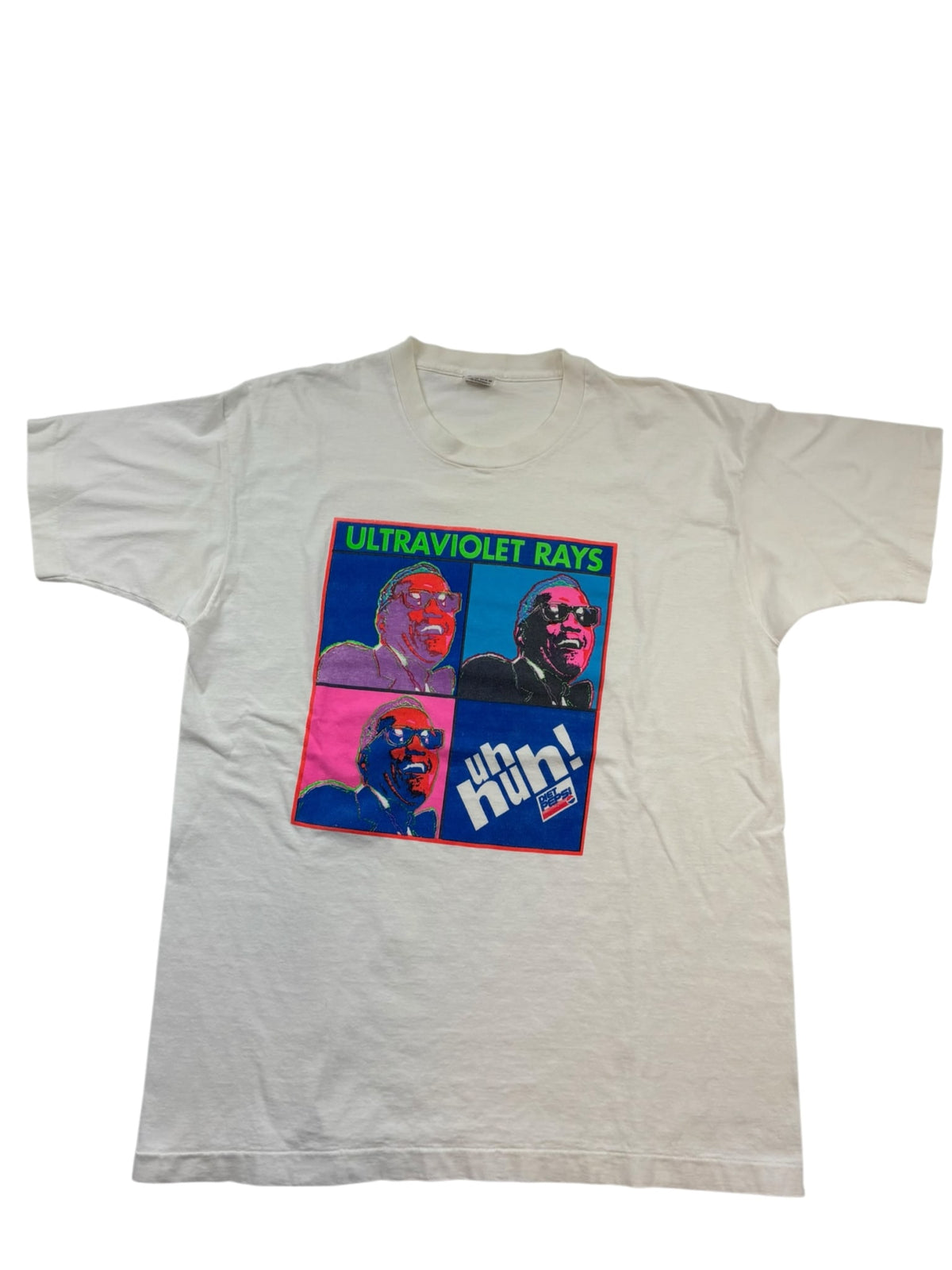 RAY CHARLES Ultraviolet Rays Diet Pepsi Tee White 