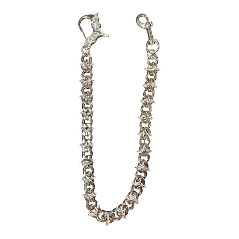 Starchain Bat Wallet Chain W/ Stones