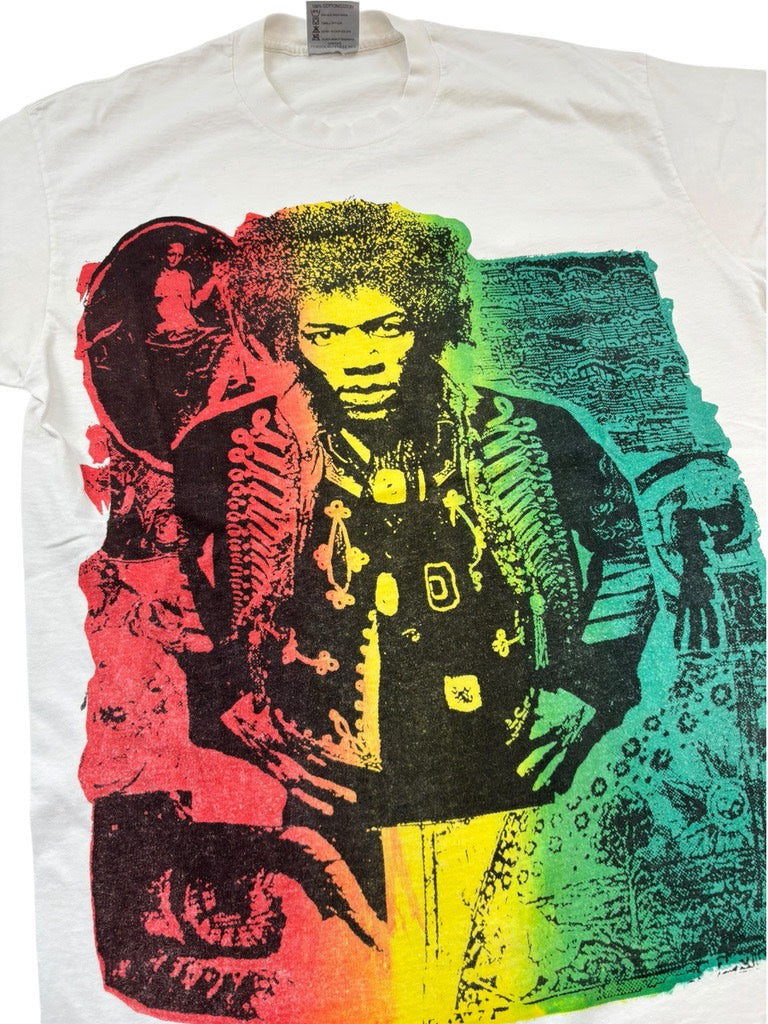 JIMI HENDRIX Rasta Tee White