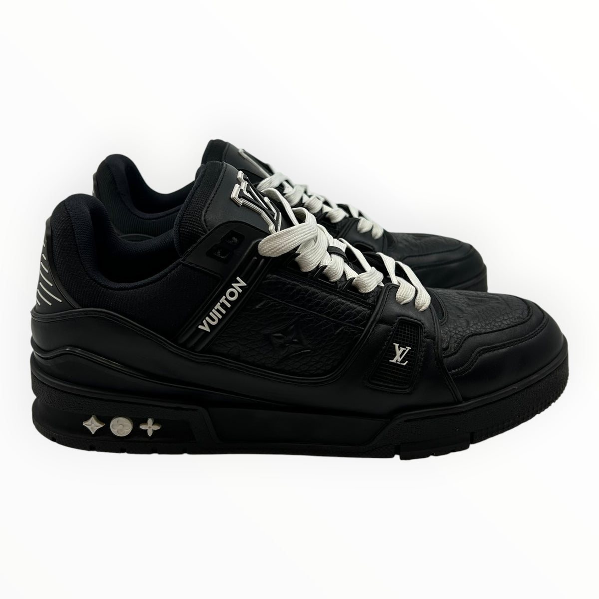 Louis Vuitton Trainer Black Embossed Monogram