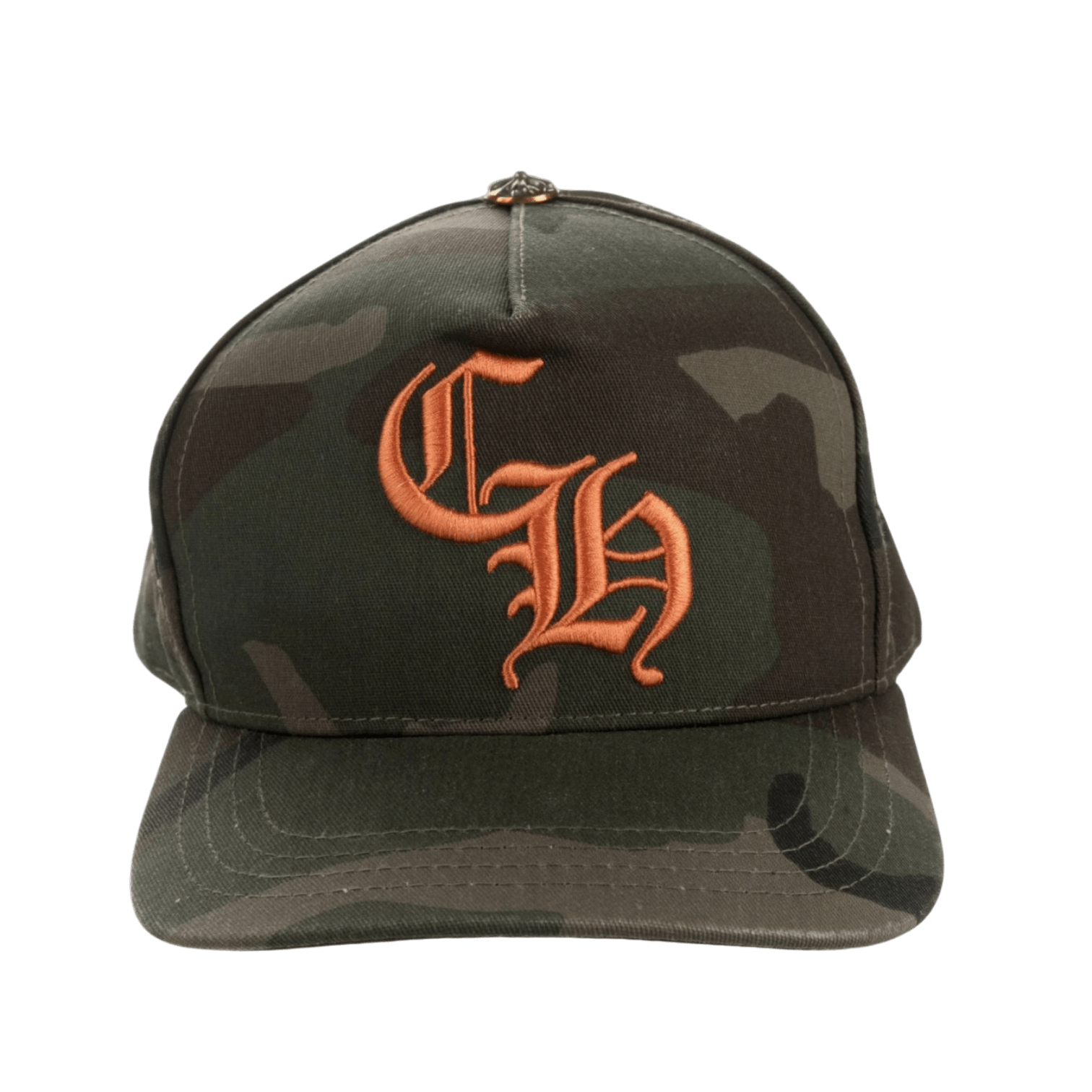 Chrome Hearts CH Logo Hat Camouflage Orange