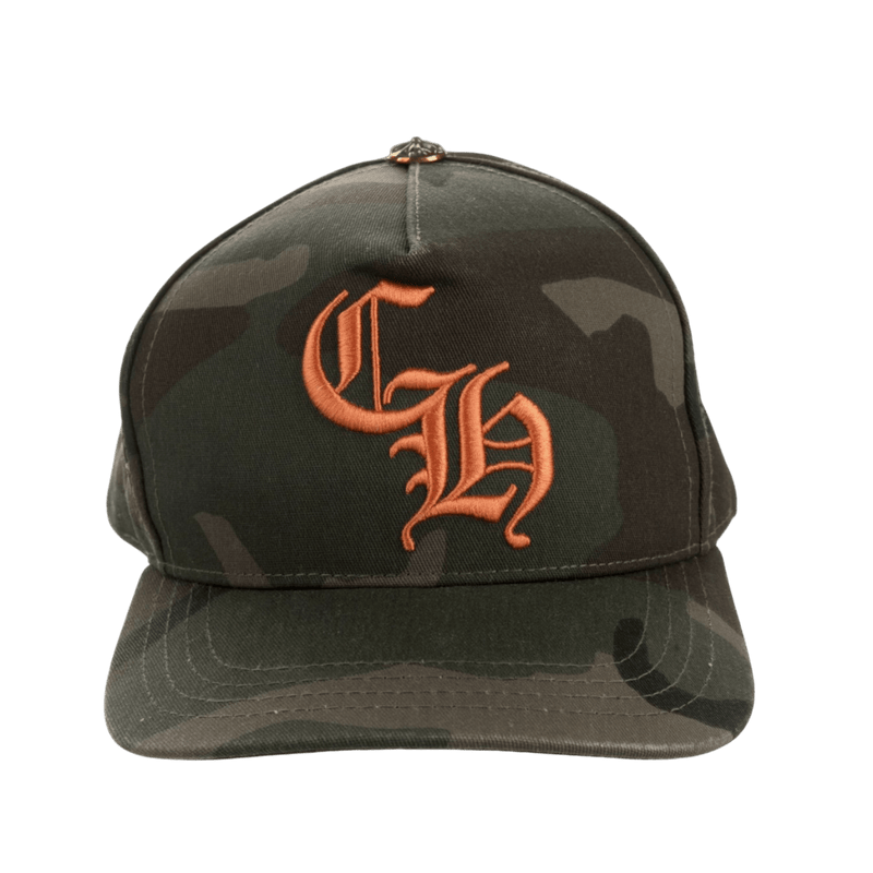 Chrome Hearts CH Logo Hat Camouflage Orange