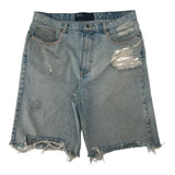 Paly Good Times Distressed Denim Shorts Light Wash