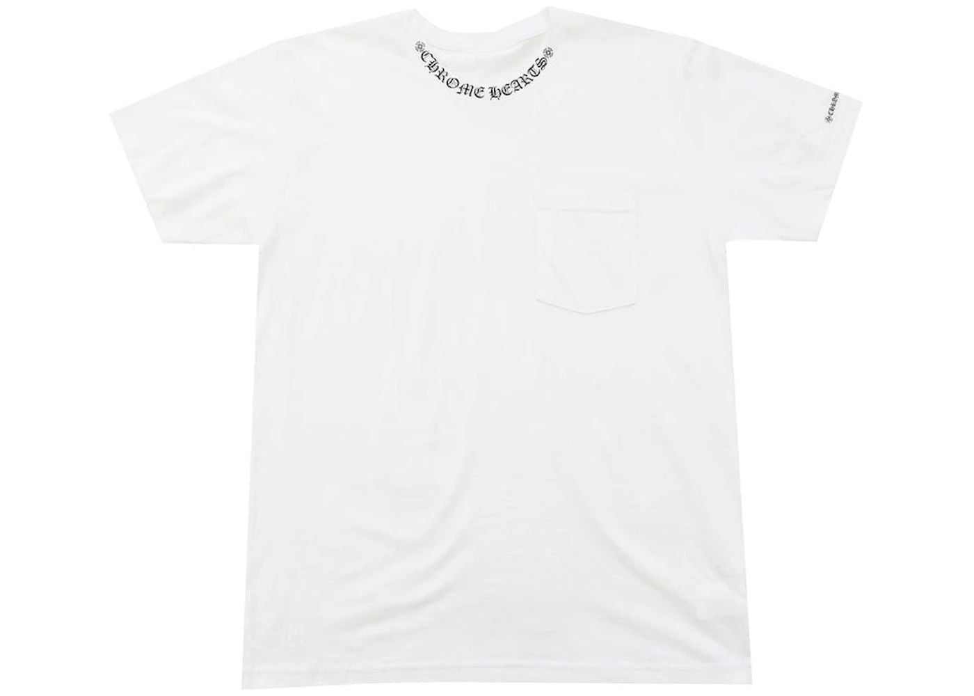 Chrome Hearts Neck Letters Logo Tee White