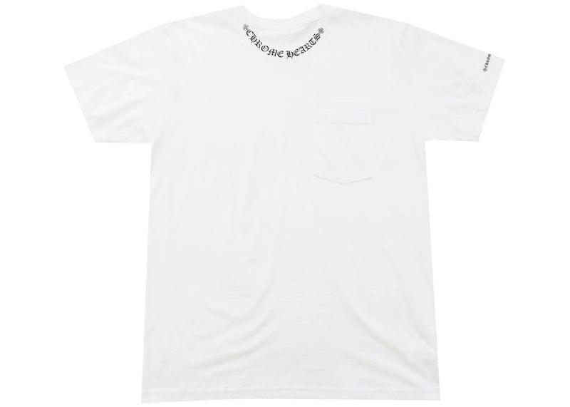Chrome Hearts Neck Letters Logo Tee White