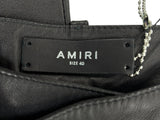 Amiri Leather Flared Pants "Black"
