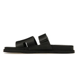 Hermes Chypre Sandal Noir Calfskin Leather (M)