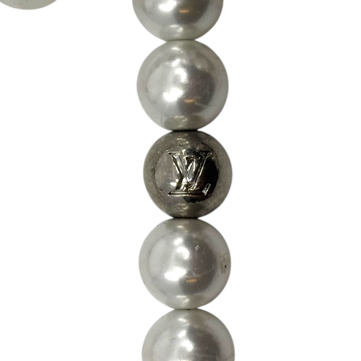 Louis Vuitton Pearls Chain Belt And Bag Charm