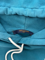Louis Vuitton Signature Hoodie with Embroidery Pigeon Blue