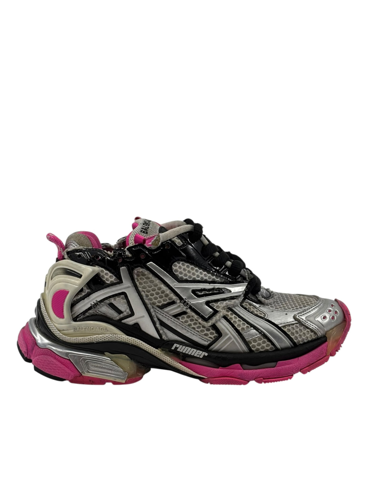 Balenciaga Wmns Runner Sneaker Silver Pink