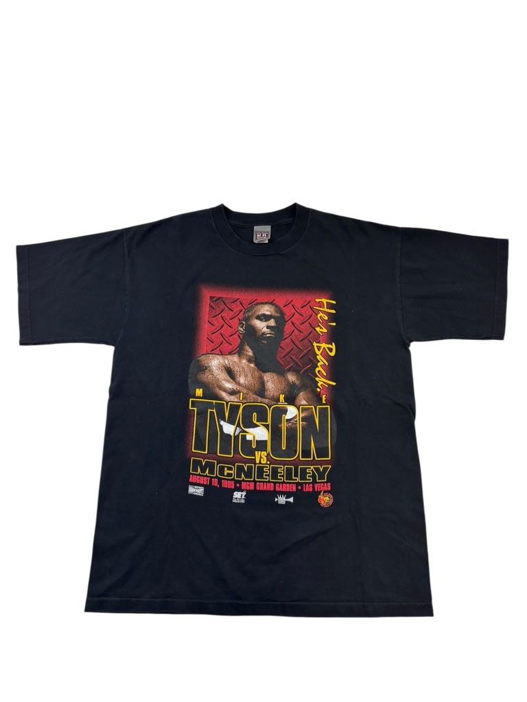 MIKE TYSON vs MCNEELEY MGM Grand 1995 Tee Black